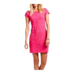 Vineyard Vines Pink Whale Tail Print Tee Shirt Dress